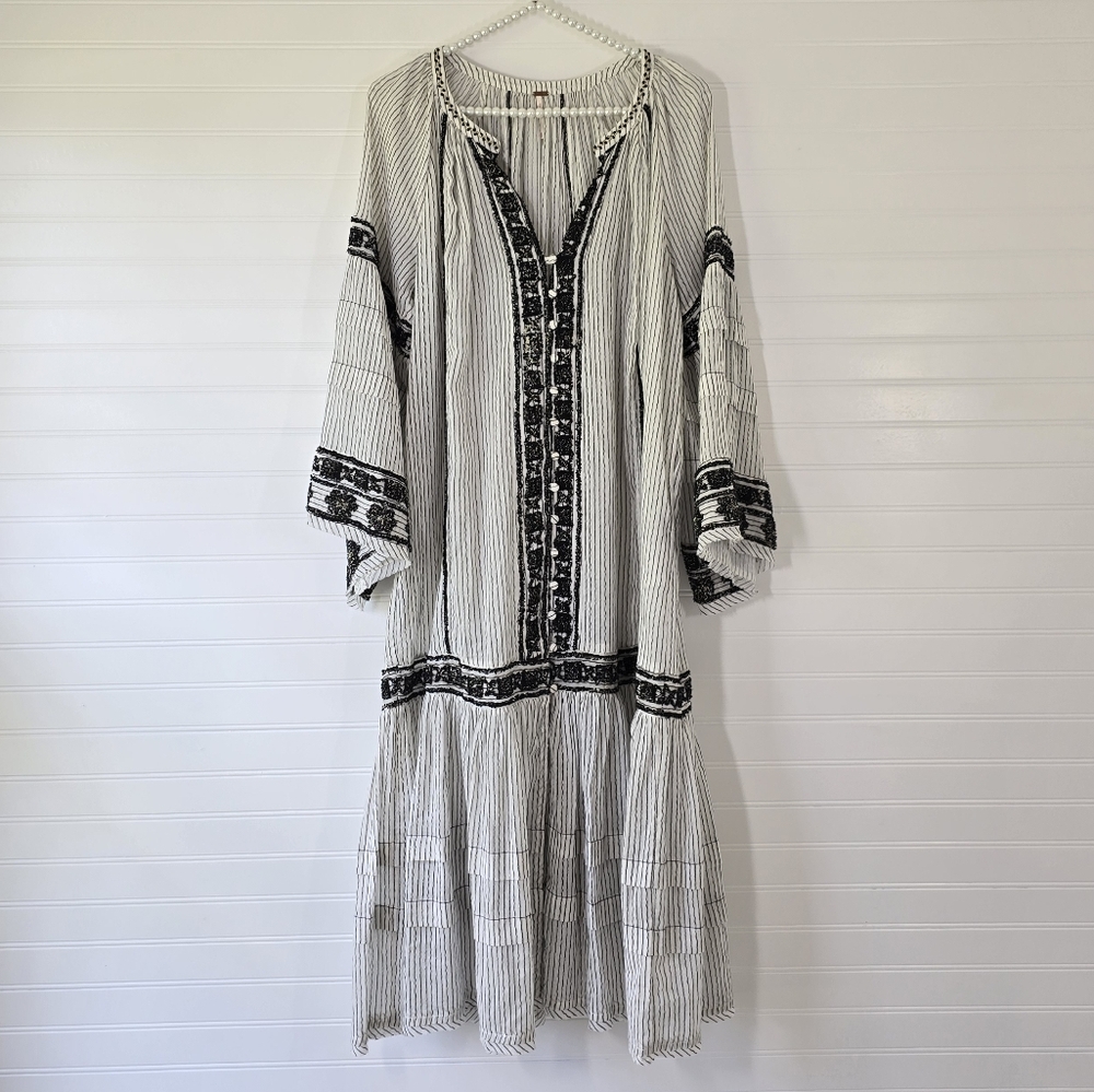 Free People Vagabond Cotton Embroidered Tunic Dress XS NWT New - Picture 5 of 12